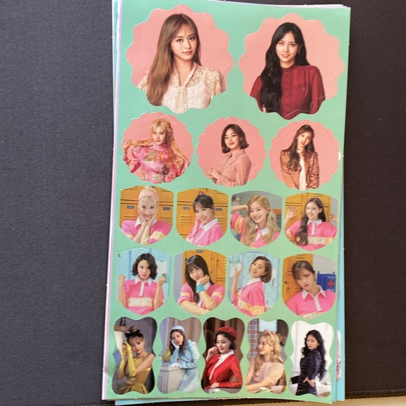NWOT 8 Variety Twice KPop Sticker Sheets - Picture 7 of 9